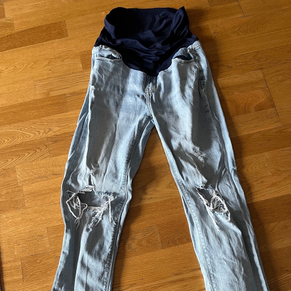 Pinkblush ripped Mom maternity jeans